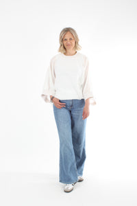 Sonia Top - Black or White Mesh - Pre Order