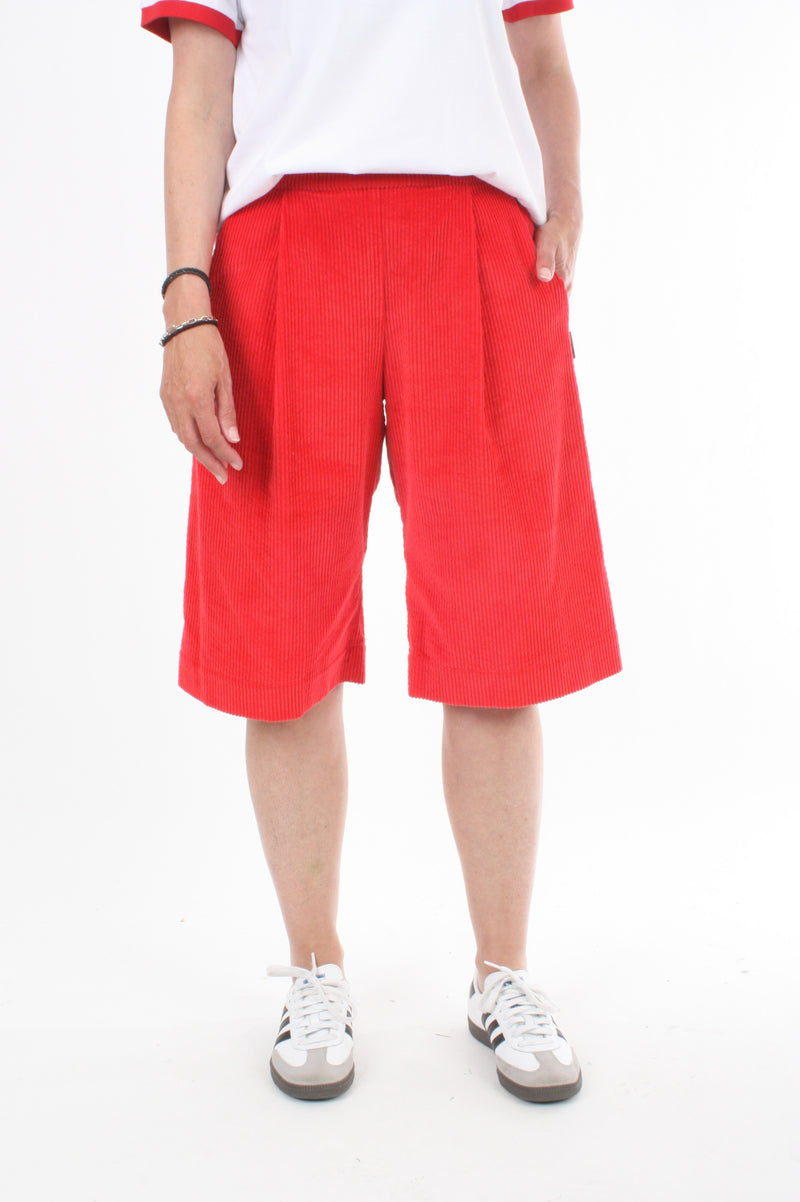 Corduroy Shorts long - Red - Pre-Order