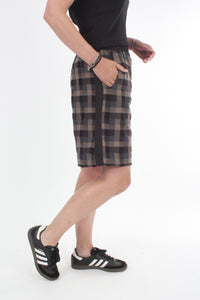 Crissy Shorts - Mocha Check and Black