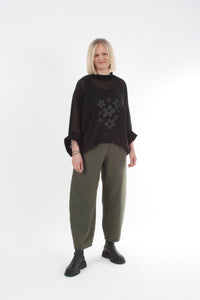 Sonia Top - Black Chiffon