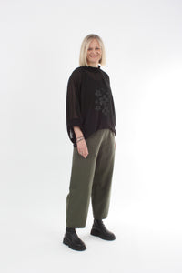 Sonia Top - Black Chiffon