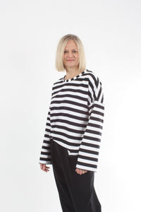 Tracee Top - Black Stripe - Pre Order