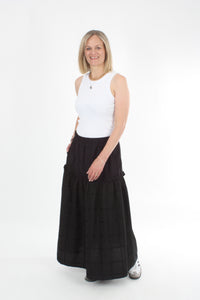 Tilly Skirt - Black Print