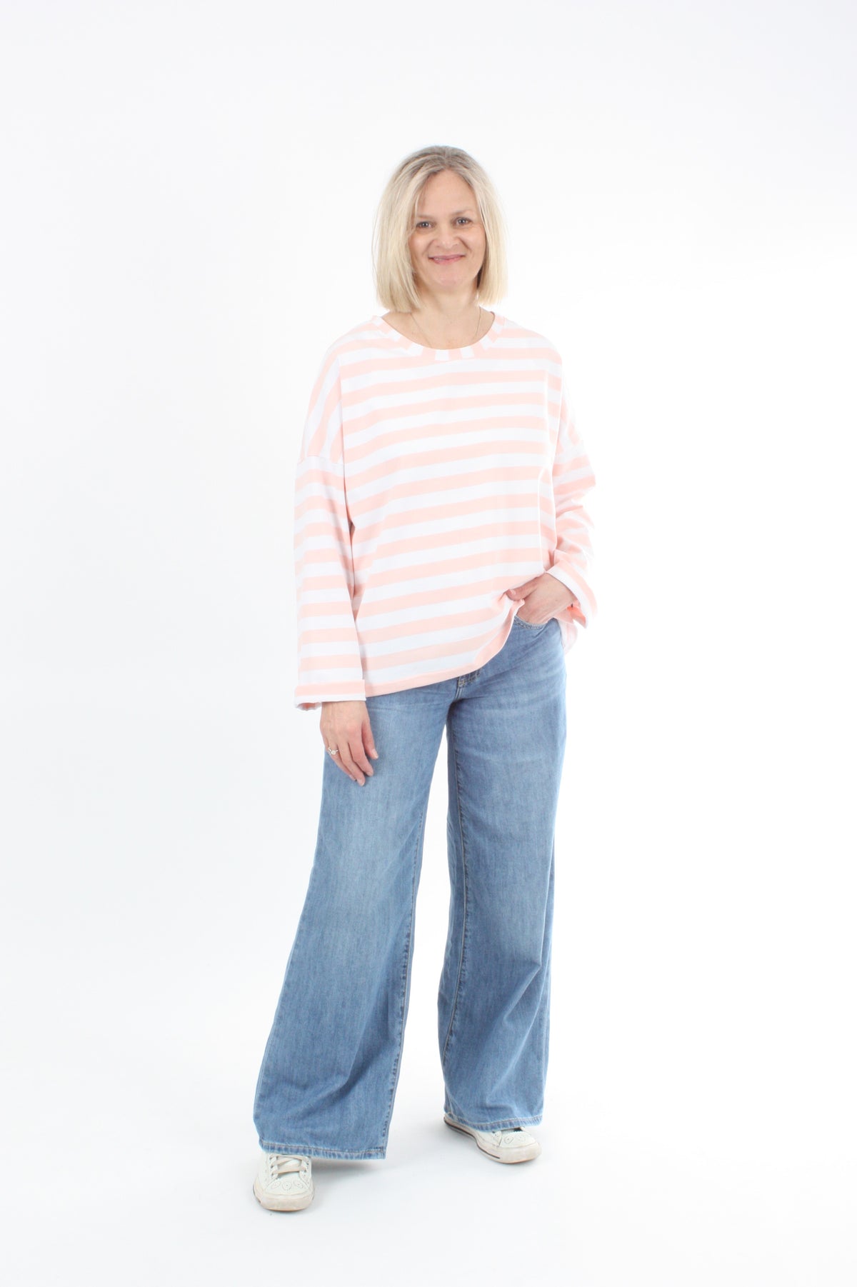 Tracee Top - Pink Stripe - Pre Order