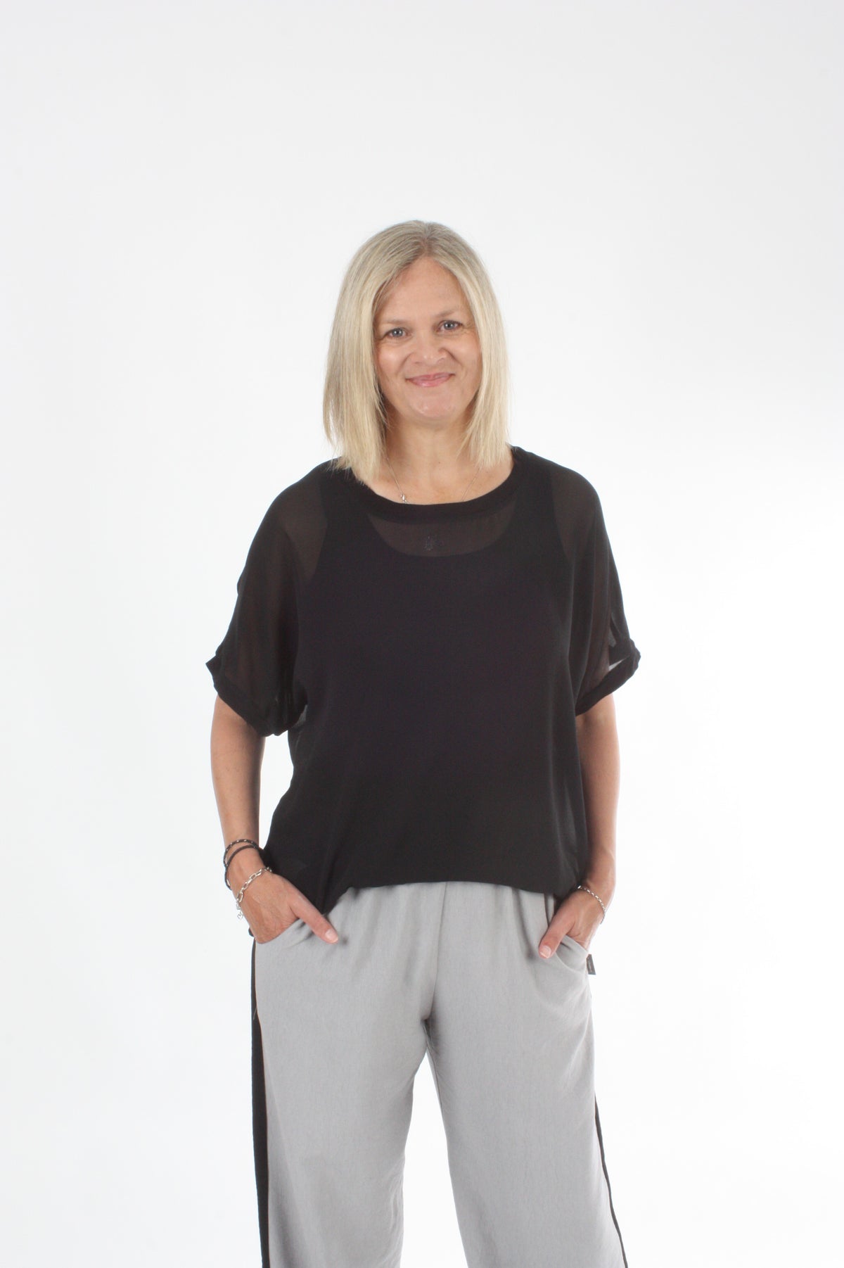Zoey Top - Plain Black - Pre-Order