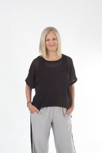Zoey Top - Plain Black - Pre-Order