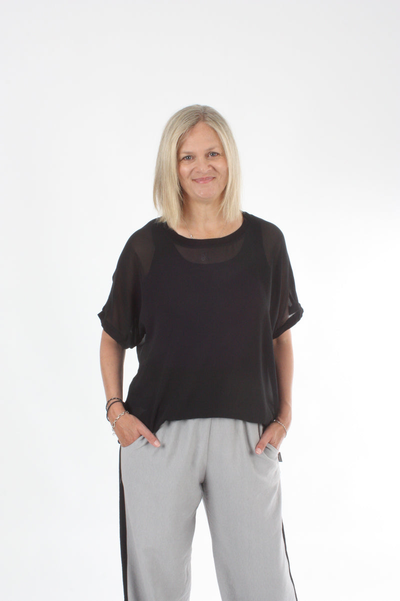 Zoey Top - Plain Black - Pre-Order