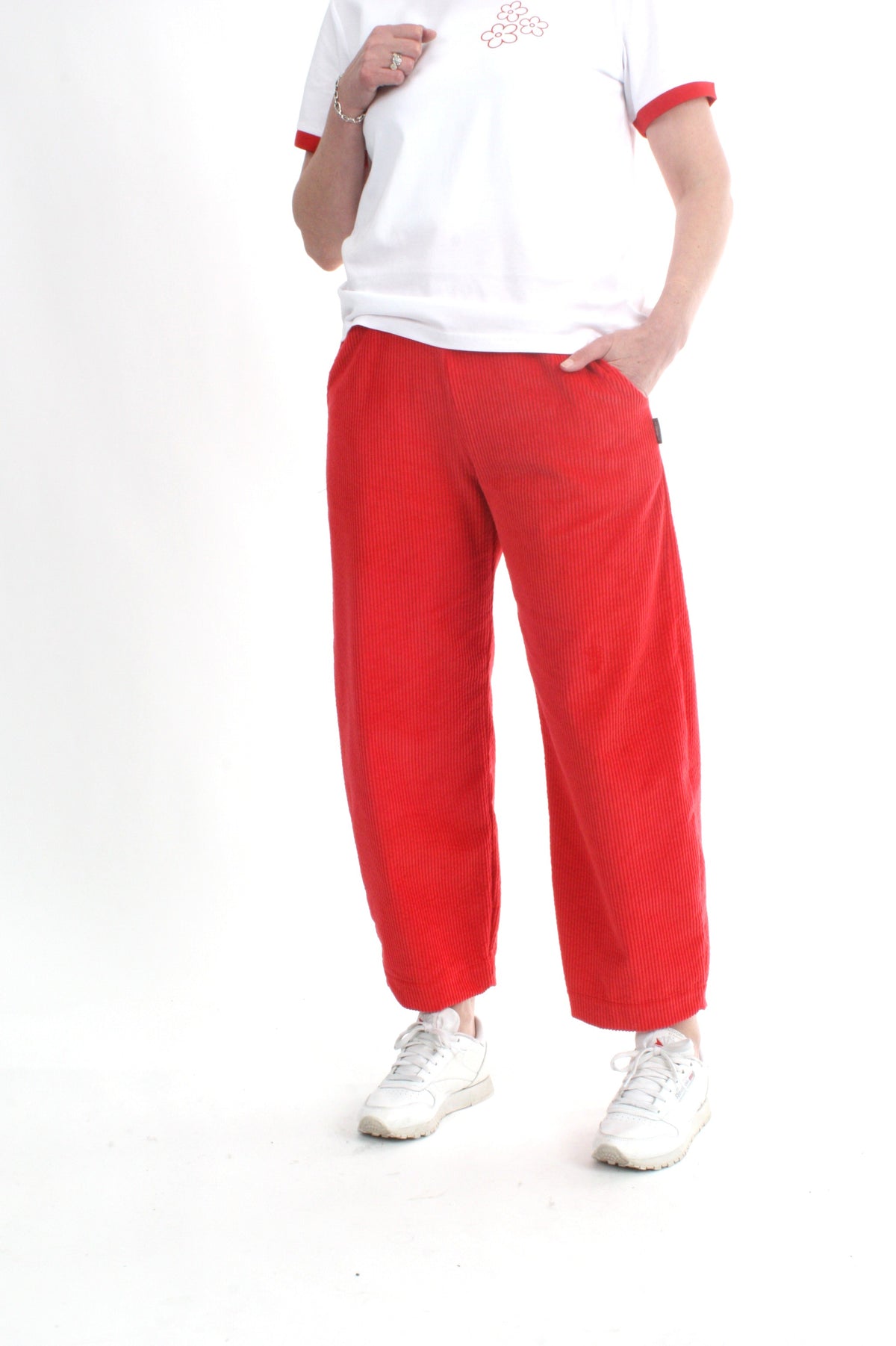 Jayne Pants - Red Corduroy - Pre Order