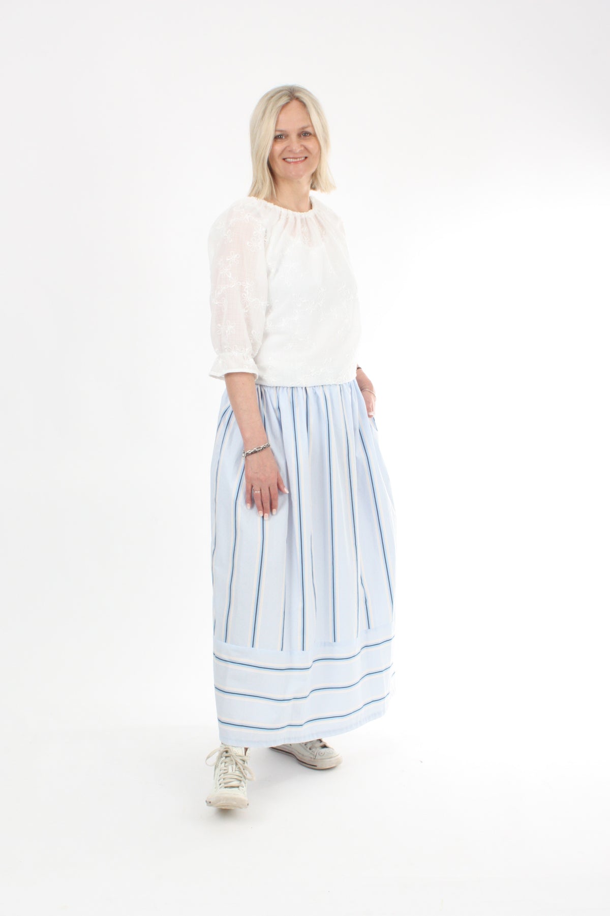 Nora Skirt - Pale Blue