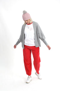 Jayne Pants - Red Corduroy - Pre Order