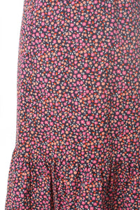 Maxi Skirt - Navy Pink Floral