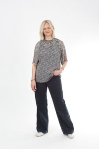 Emma Top - Ditsy Floral Chiffon