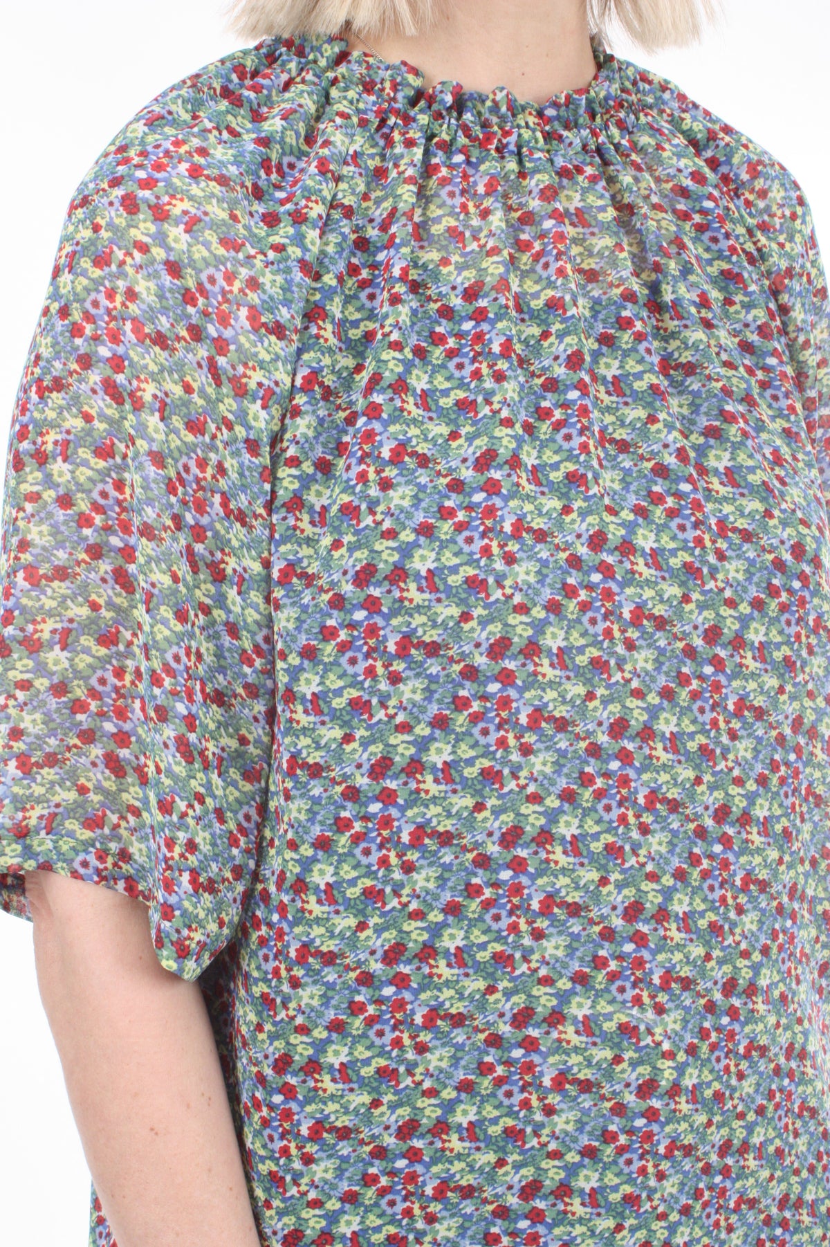 Emma Top - Ditsy Floral Chiffon