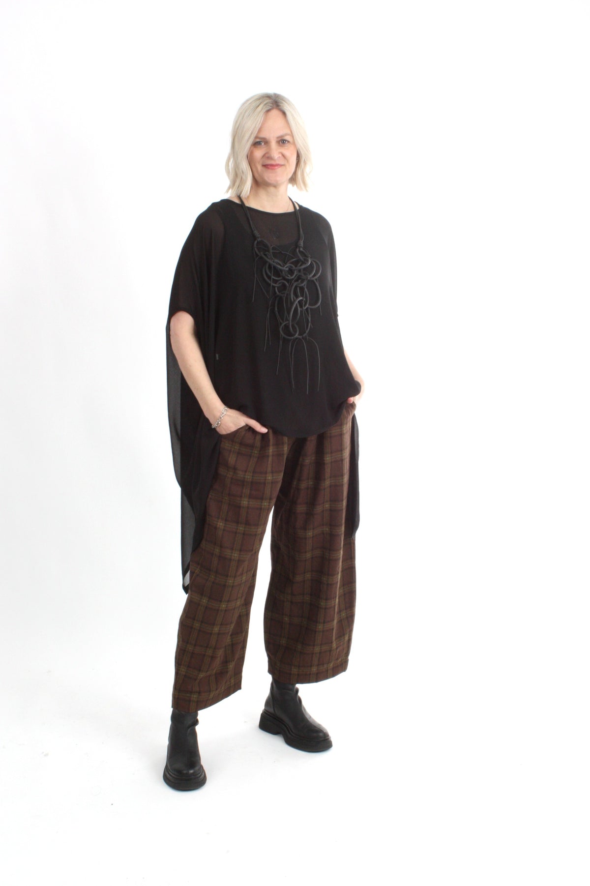 Baily Pants - Chocolate Check