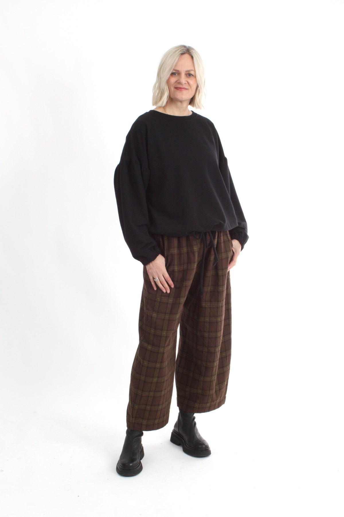 Baily Pants - Chocolate Check