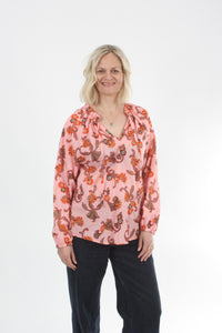 Parker Top - Pink Floral