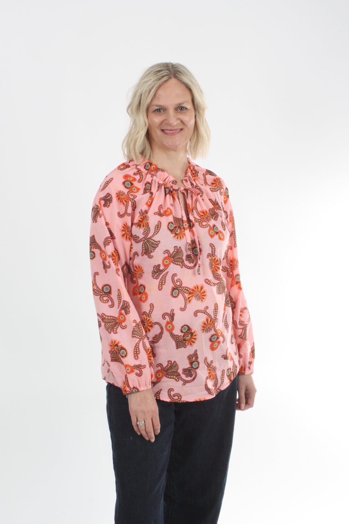 Parker Top - Pink Floral
