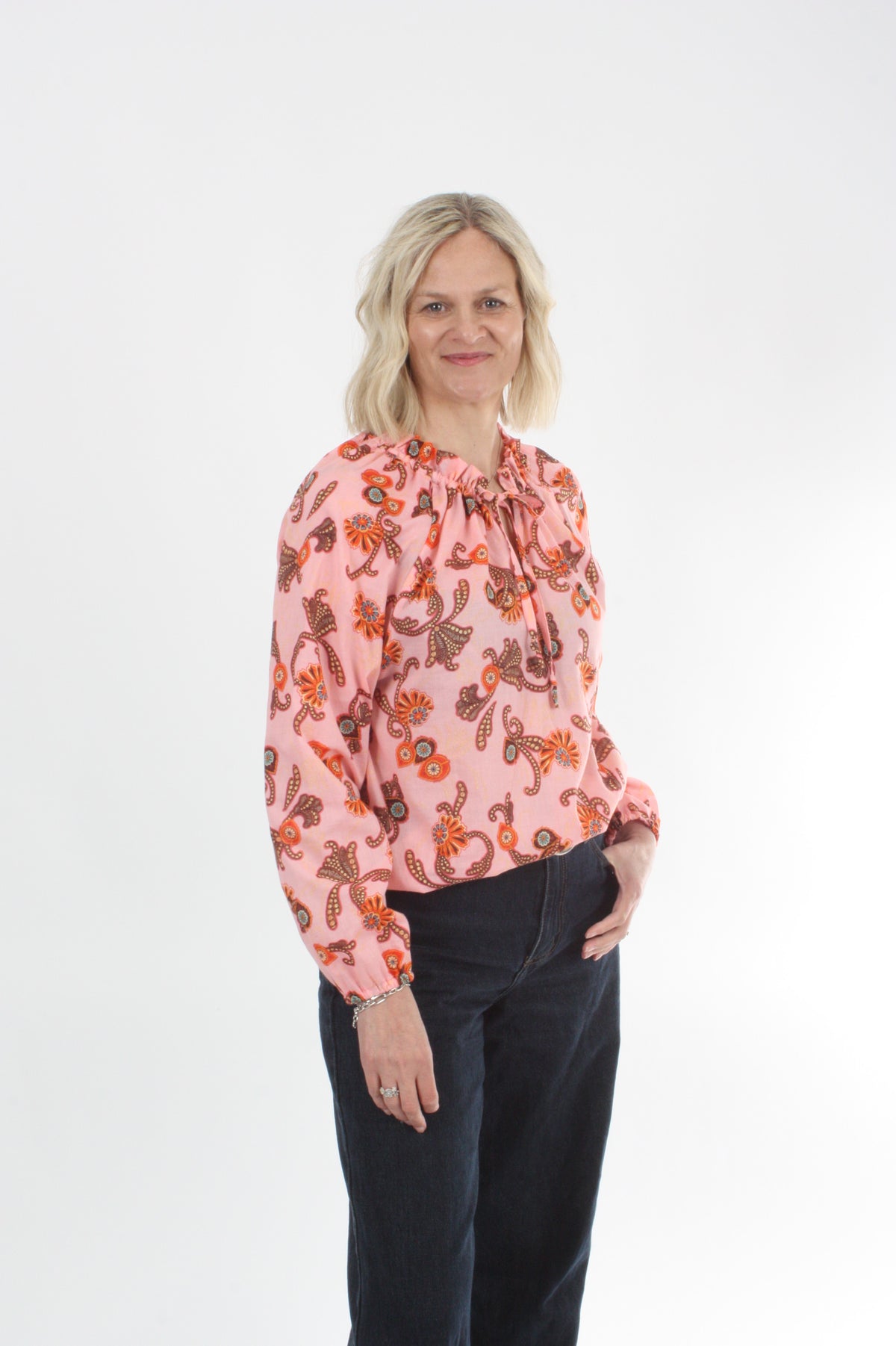 Parker Top - Pink Floral