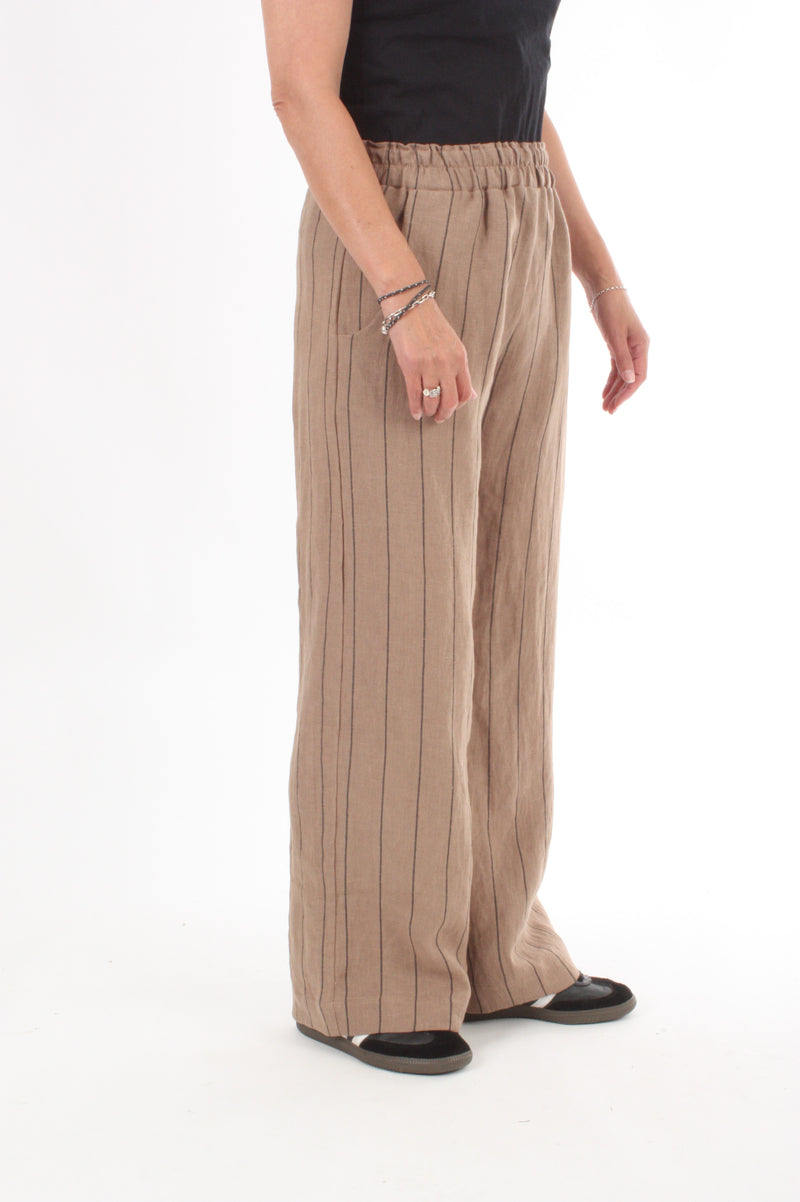 Lexi Pants - Linen - Toffee - Pre-Order