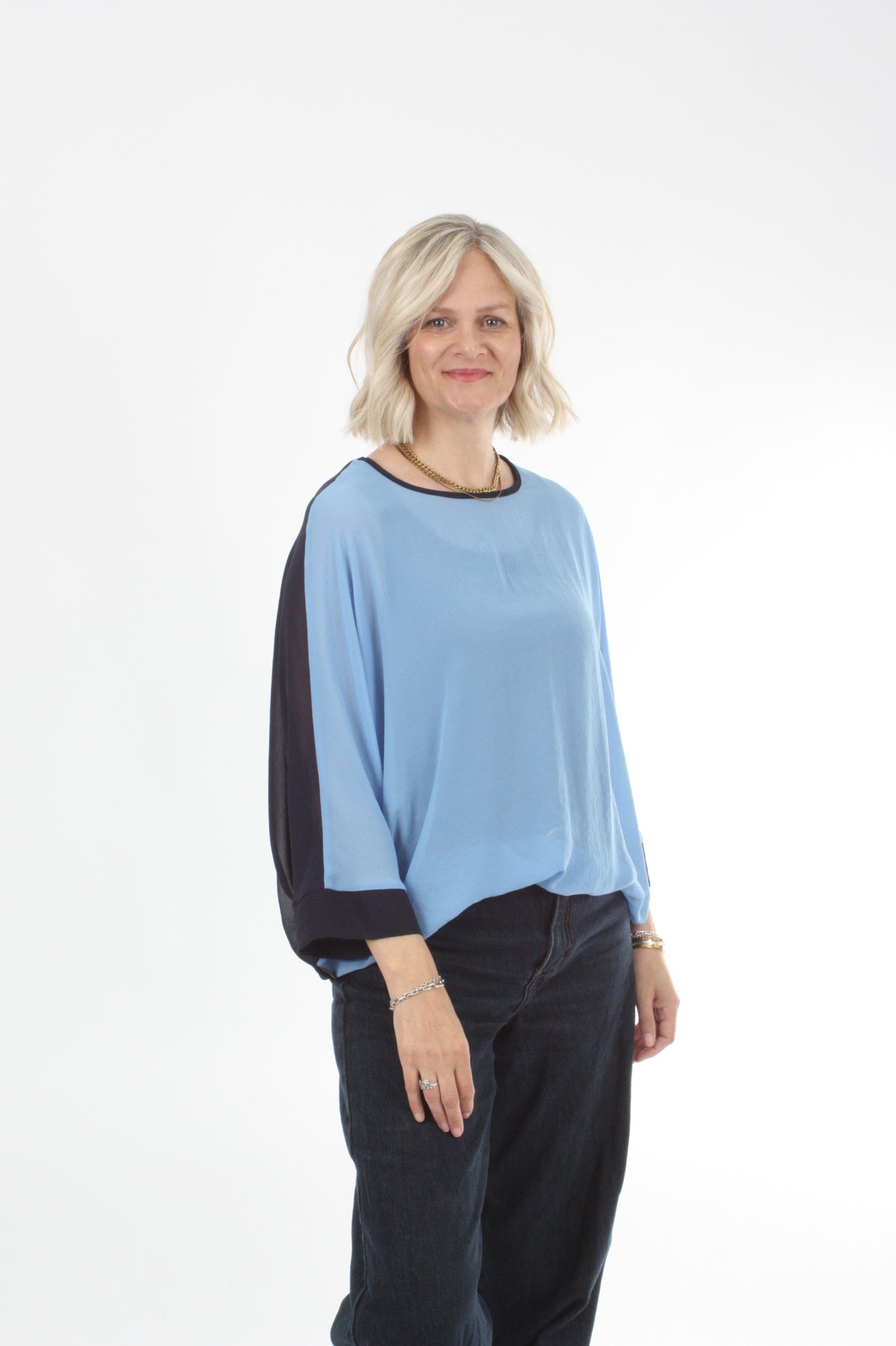 Torrie Top - Navy and Blue