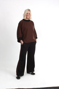 Sonia Top - Chocolate Plain - Pre Order