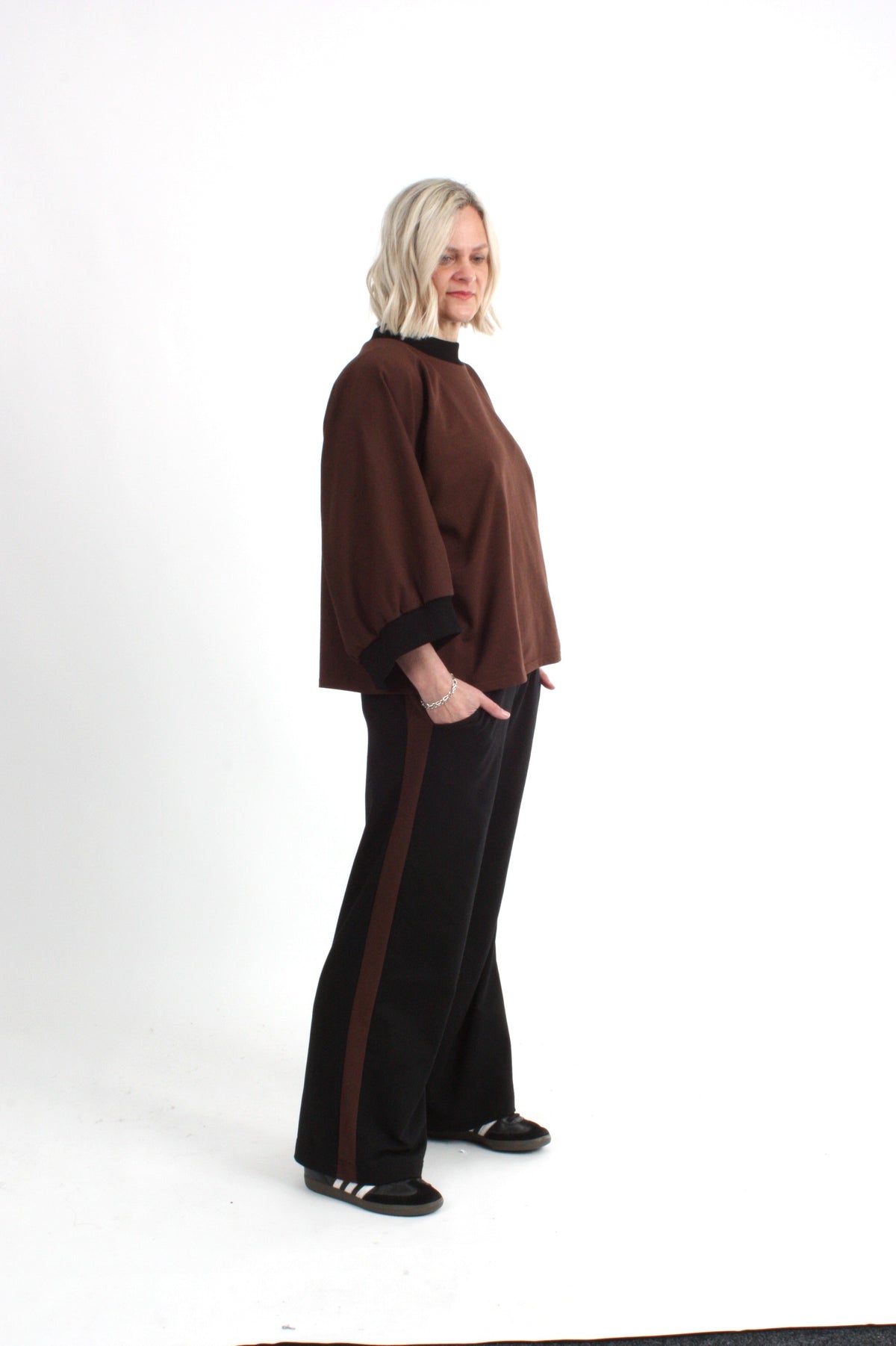Sonia Top - Chocolate Plain - Pre Order