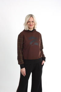 Holly Hoodie - Chocolate Check - Pre Order