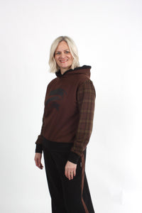 Holly Hoodie - Chocolate Check - Pre Order