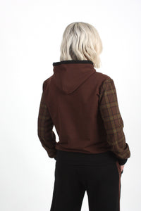 Holly Hoodie - Chocolate Check - Pre Order
