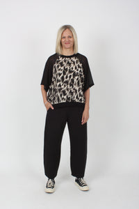 Harper Top - Leopard Print - Short sleeve