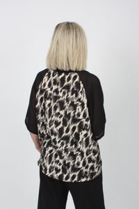 Harper Top - Leopard Print - Short sleeve