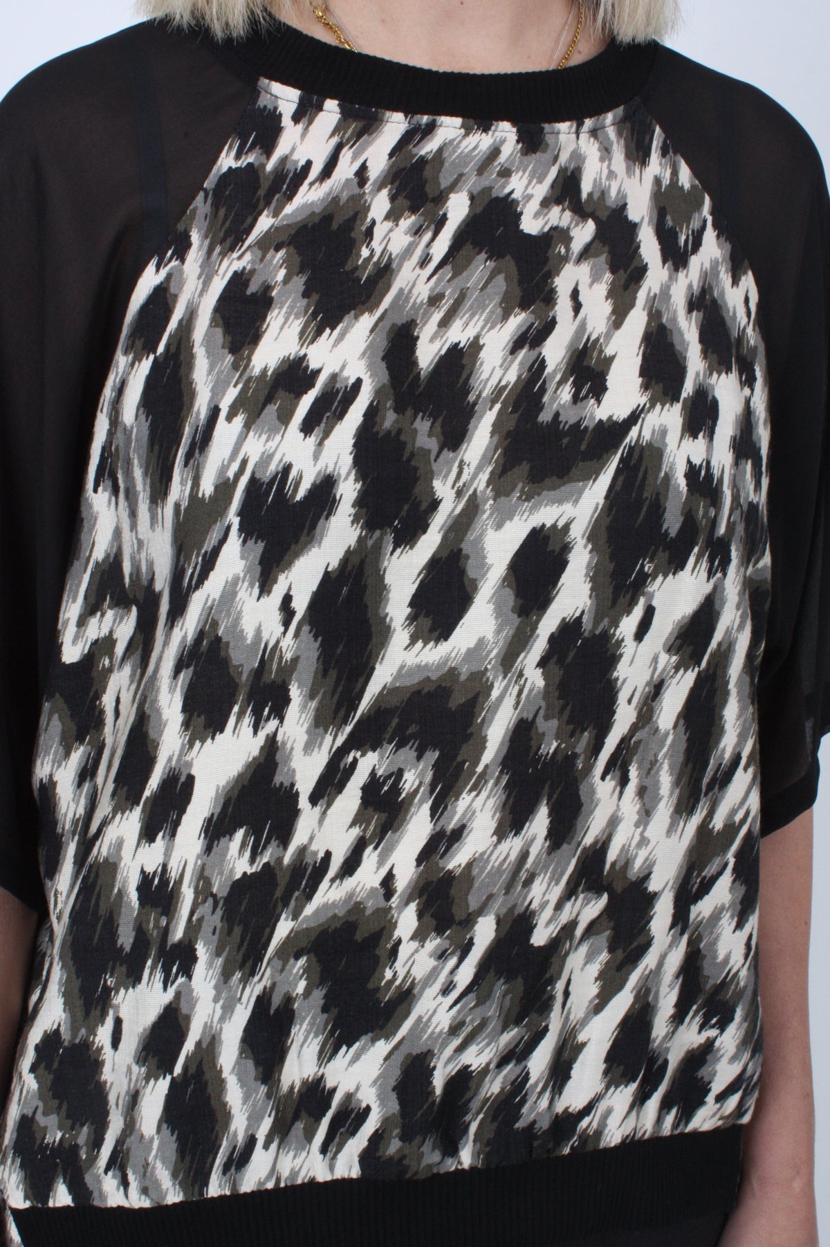 Harper Top - Leopard Print - Short sleeve