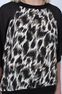 Harper Top - Leopard Print - Short sleeve