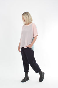 Zoey Top - Pink and Blue