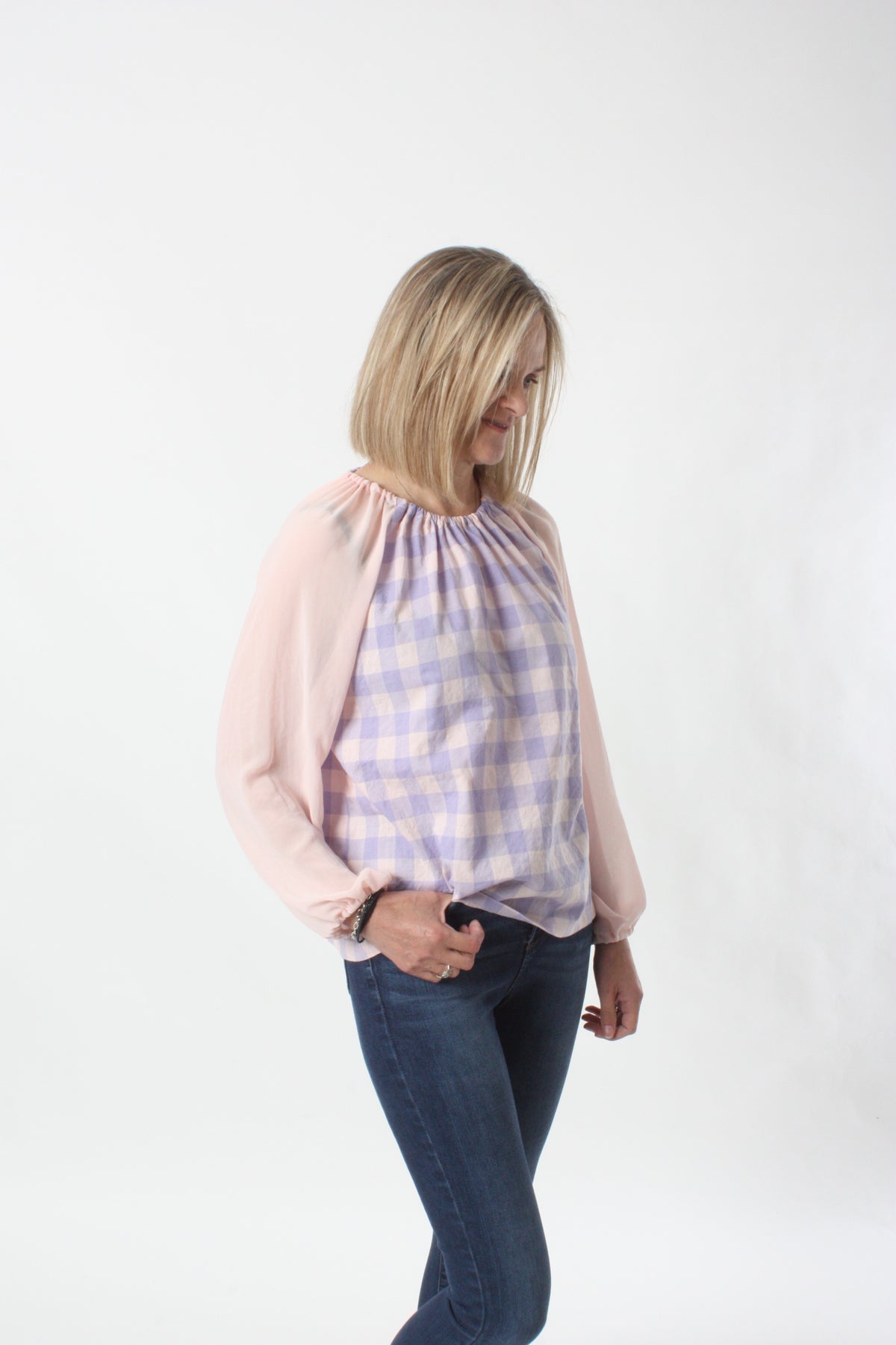 Danni Top - Pink Check