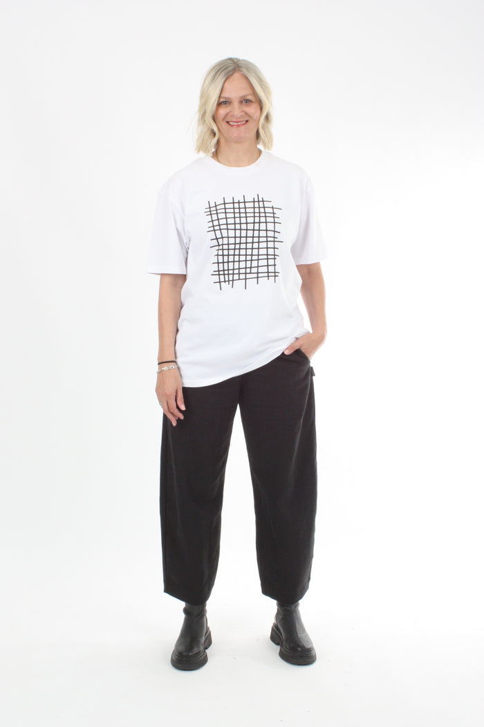 Tee Shirt - Grid Print
