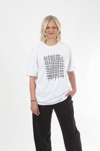 Tee Shirt - Grid Print