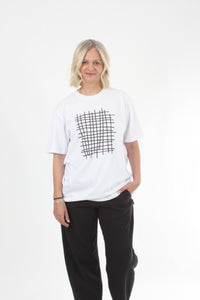 Tee Shirt - Grid Print
