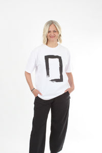 Tee Shirt - Rectangle Brush Print