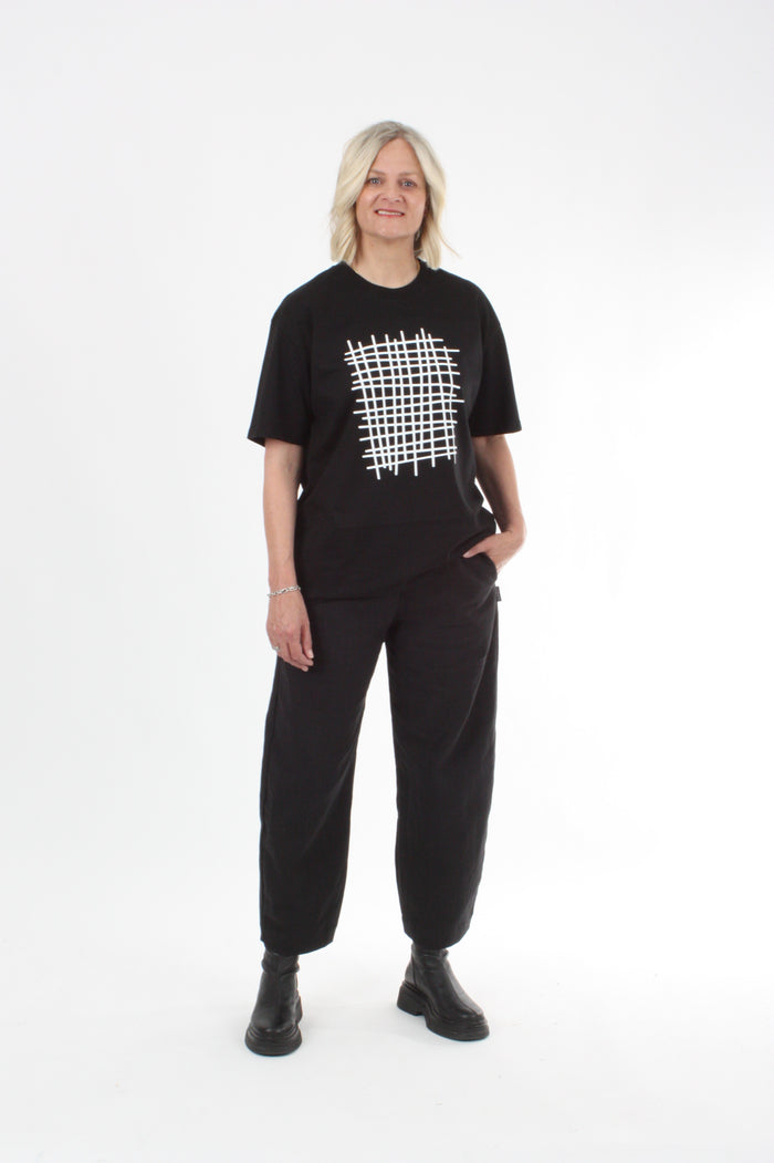 Tee Shirt - Grid Print