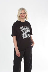 Tee Shirt - Grid Print