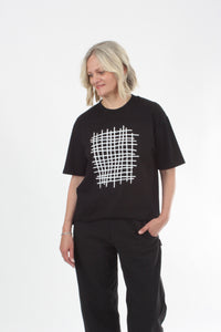 Tee Shirt - Grid Print