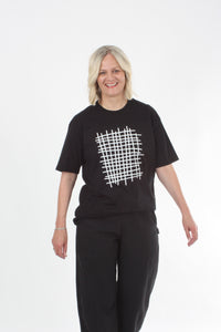 Tee Shirt - Grid Print