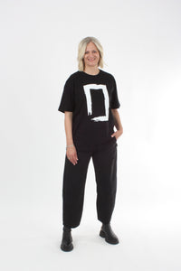 Tee Shirt - Rectangle Brush Print