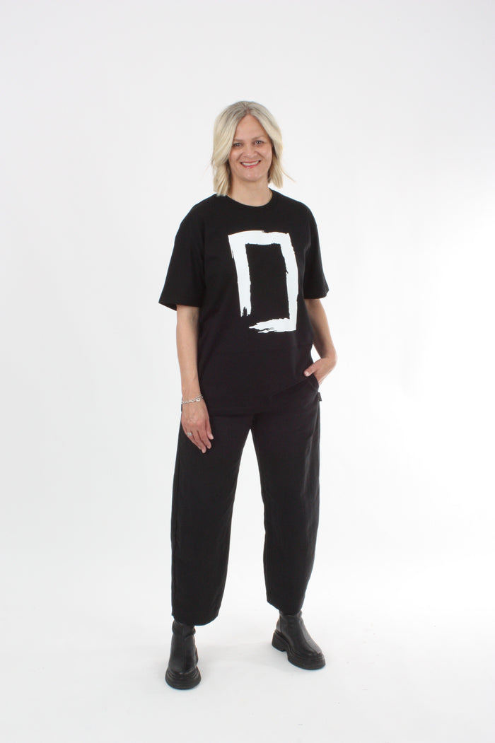 Tee Shirt - Rectangle Brush Print