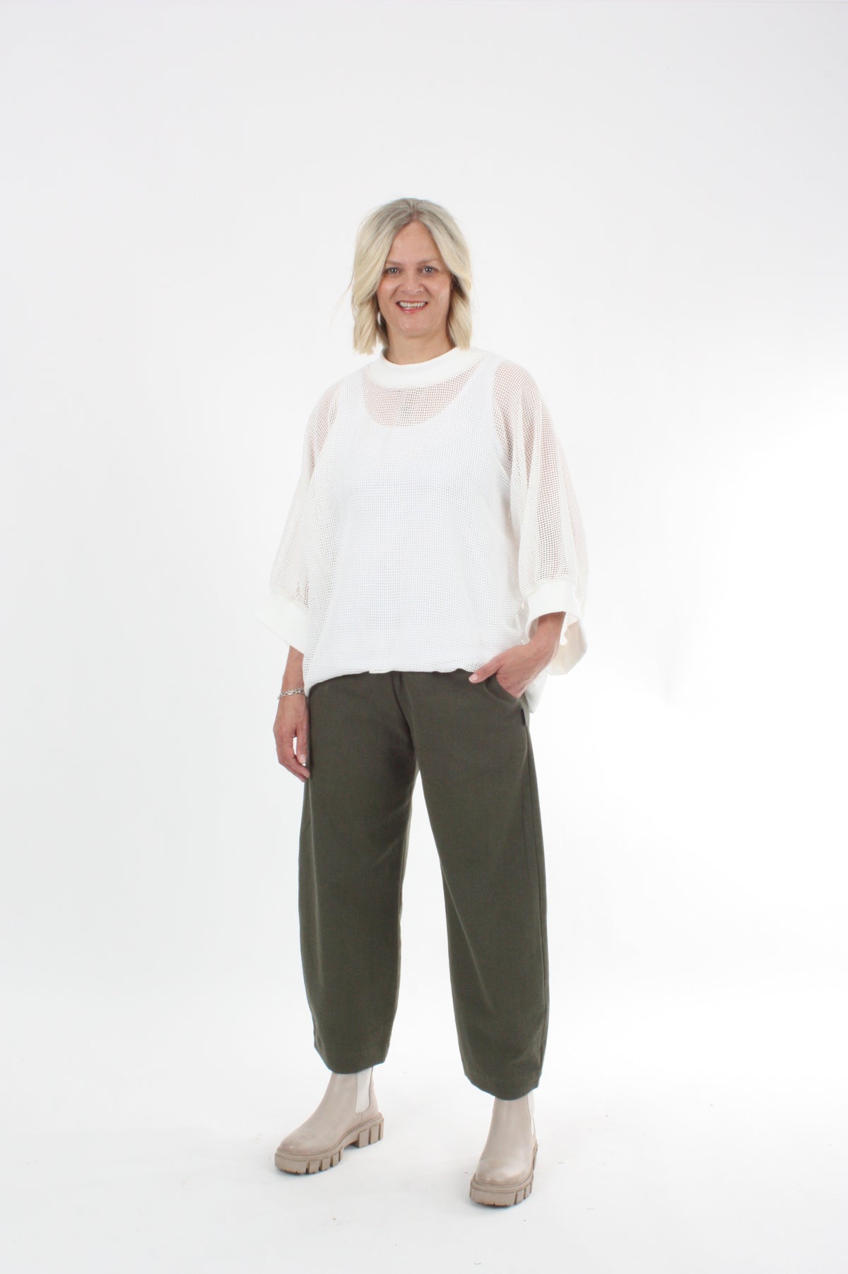 Sonia Top - White Mesh