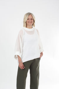 Sonia Top - White Mesh