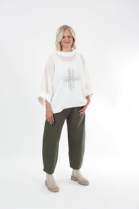 Sonia Top - White Mesh