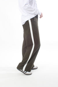 Olivia Pants - Plantation and White Stripe - Pre-Order