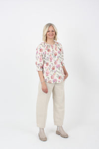 Cora Top - Pink Floral